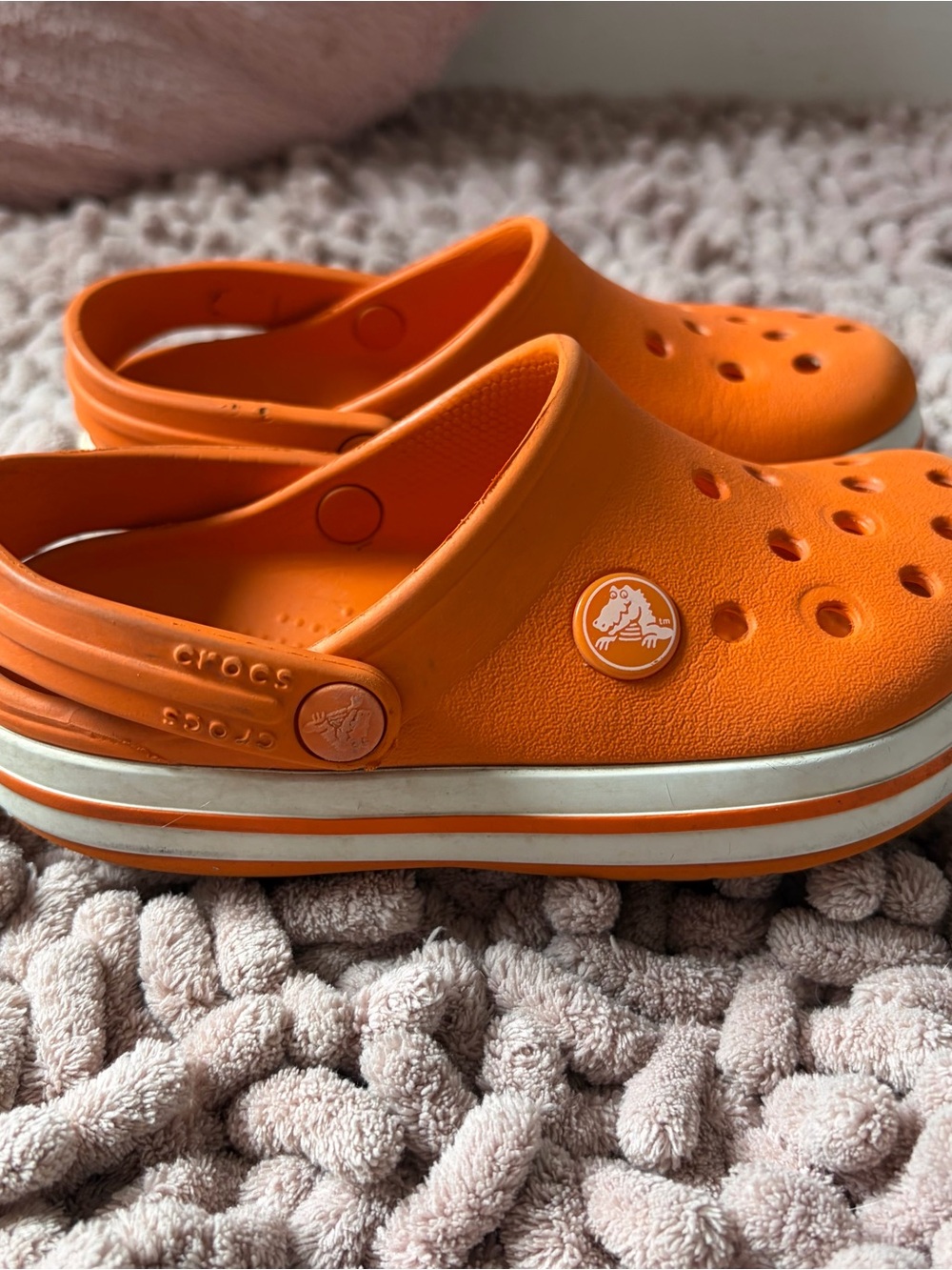 CROCS Kids Classic Clog in Bright Orange